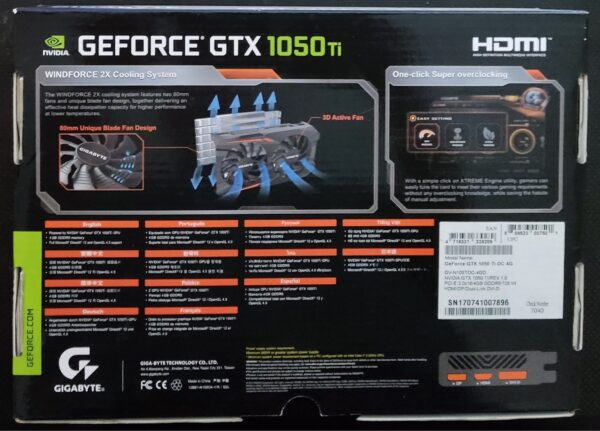 Gigabyte GeForce 1050ti