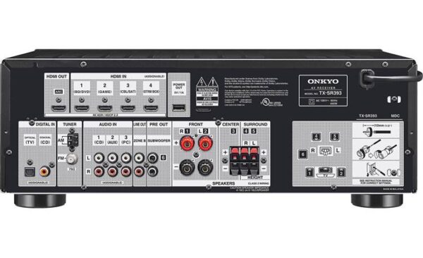 Onkyo TX-SR393 5.2-Channel A/V Receiver